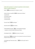 ECSE 223 Lectures 1-11 Exam questions and answers&NewLine;latest update Graded A&plus;&NewLine;Model -representation of a concept or a system&NewLine;Software Lifecycle using MBP -1&rpar; requirements elicitation&NewLine;2&rpar; specification&NewLine;3&rpar; architecture design&NewLine;4&rpar; detailed design&NewLine;5&rpar; impleme