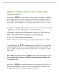 ECSE 204 Final Exam questions and answers latest update Graded A&plus; Environment -The environment is the sum total of the physical and human qualities that combine to create a space in which children and adults work and play together&period; Environment is the