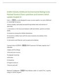 ECERS-R &lpar;Early Childhood Environmental Rating ScaleRevised Version&rpar; Exam questions and answers latest&NewLine;update Graded A&plus;&NewLine;Ecers-r -is a scale designed to assess process quality in an early childhood&NewLine;or school age care group&period;&NewLine;-Process quality is primarily