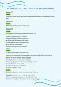 MCB 100 - QUIZ &num;11 UPDATED ACTUAL and Correct Answer