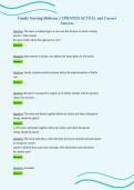 Family Nursing Midterm 2 UPDATED ACTUAL and Correct&NewLine;Answers