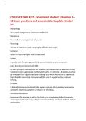 FTCE ESE EXAM K-12&comma; Exceptional Student Education K&ndash; 12 Exam questions and answers latest update Graded A&plus; Morphology The system that governs the structure of words Morpheme The smallest meaningful unit of speech Phonology The use of sounds to mak