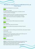 MCB 100 UIUC Final Exam &lpar;Exam 4&rpar; UPDATED ACTUAL and&NewLine;Correct Answers