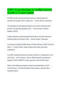 EMSU Exam Questions & Verified Answers &lpar;Grade A&plus;&rpar; Latest Update