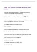 IBHRE CCDS questions and answers graded A&plus; latest&NewLine;update&NewLine;What is the suggested type of antibiotics&quest; -Beta-Lactam antibiotics&comma;&NewLine;vancomycin reserved for those with penicillin allerigies&NewLine;What lead insulation material best reduces ingrowth&quest; -&period;ePTFE&NewLine;Which 