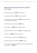 IBHRE CEPS Exam questions and answers graded A&plus;&NewLine;latest update&NewLine;Type of pause seen after PVC -Compensatory pause&NewLine;Type of pause seen after PAC -Non-compensatory pause&NewLine;What would lead I look like in BiV pacing -small or isoelectric because&NewLine;activating bot