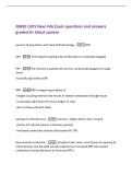 IBHRE CEPS New Info Exam questions and answers&NewLine;graded A&plus; latest update&NewLine;percent of population with dual AVN physiology -20&percnt;&NewLine;ERP --the longest coupling interval that fails to conduct&sol;propagate&NewLine;FRP -The shortest coupling interval that conducts&sol;propagates