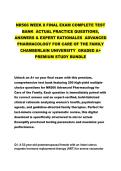 NR566 WEEK 8 FINAL EXAM COMPLETE TEST &NewLine;BANK  ACTUAL PRACTICE QUESTIONS&comma; &NewLine;ANSWERS & EXPERT RATIONALES  ADVANCED &NewLine;PHARMACOLOGY FOR CARE OF THE FAMILY &NewLine;CHAMBERLAIN UNIVERSITY  GRADED A&plus; &NewLine;PREMIUM STUDY BUNDLE