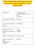 CAISS EXAM STUDY GUIDE Questions and&NewLine;Answers with Verified Solutions &vert; Latest&NewLine;Updated 2026