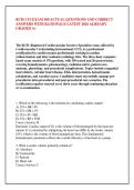 RCIS CCI EXAM 300 ACTUAL QUESTIONS AND CORRECT &NewLine;ANSWERS WITH RATIONALE LATEST 2026 ALREADY &NewLine;GRADED A&plus; 