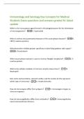 Immunology and Serology Key Concepts for Medical&NewLine;Students Exam questions and answers graded A&plus; latest&NewLine;update&NewLine;Which is the most potent agent formed in the phagolysosome for the elimination&NewLine;of microorganisms&quest; -D&period; Superoxide&NewLine;What is a direct and quantit