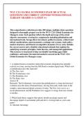 WGU C211 GLOBAL ECONOMICS EXAM 200 ACTUAL &NewLine;QUESTIONS AND CORRECT ANSWERS WITH RATIONALE &NewLine;ALREADY GRADED A&plus; LATEST A&plus;