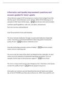 Informatics and Quality Improvement questions and&NewLine;answers graded A&plus; latest update&NewLine;Clinical decision support &lpar;CDS&rpar; encompasses a variety of technological tools that&NewLine;directly support clinical decisions across settings&period; Which of the following are an&NewLine;exam