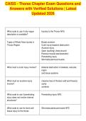 CAISS - Thorax Chapter Exam Questions and&NewLine;Answers with Verified Solutions &vert; Latest&NewLine;Updated 2026&NewLine;