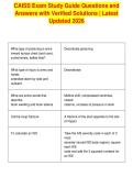 CAISS Exam Study Guide Questions and&NewLine;Answers with Verified Solutions &vert; Latest&NewLine;Updated 2026&NewLine;