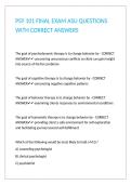 PSY 101 FINAL EXAM ASU QUESTIONS WITH CORRECT ANSWERS&period;