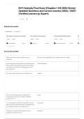 EMT Mybrady Final Exam &lpar;Chapters 1-25&rpar; 2026 Newest Updated Questions and Correct Answers &lpar;2026 &sol; 2027&rpar; &lpar;Verified Answers by Expert&rpar;