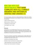 BSN 366 HESI EXIT &lpar;NIGHTINGALE&rpar; TEST BANK COMPLETE WITH ALL CORRECT ANSWERS AND RATIONALES VERIFIED AND GRADED A&plus;