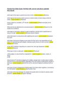 Florida Fire State Exam Verified with correct solutions updated &NewLine;this month 