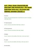 A&P 1 FINAL EXAM STRAIGHTERLINE&NewLine;ANATOMY AND PHYSIOLOGY 1 TEST BANK&NewLine;QUESTIONS WITH FULL SOLUTION AND&NewLine;VERIFIED ANSWERS GRADED A&plus;