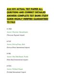 A321 KSV ACTUAL TEST PAPER ALL&NewLine;QUESTIONS AND CORRECT DETAILED&NewLine;ANSWERS COMPLETE TEST BANK STUDY&NewLine;GUIDE HIGHLY VERIFIED GUARANTEED&NewLine;TO PASS&NewLine;