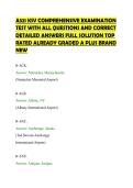 A321 KSV COMPREHENSIVE EXAMINATION&NewLine;TEST WITH ALL QUESTIONS AND CORRECT&NewLine;DETAILED ANSWERS FULL SOLUTION TOP&NewLine;RATED ALREADY GRADED A PLUS BRAND&NewLine;NEW&NewLine;