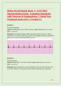 Complete Package for Relias Dysrhythmia Basic A Exam &lpar;2026 Latest Update&rpar;