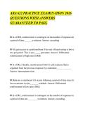 ABA 622 PRACTICE EXAMINATION 2026&NewLine;QUESTIONS WITH ANSWERS&NewLine;GUARANTEED TO PASS&period;&NewLine;