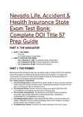 S-Tier Nevada Life&comma; Accident & Health Insurance State Exam Test Bank 2026&sol;2027 &vert; DOI Title 57 Prep Guide &lpar;67&plus; Elite Q&A&rpar;