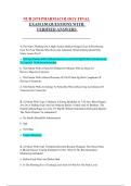 NUR 2474 Pharmacology&ndash;Latest Update Comprehensive Exam 1 Questions with Verified Answers