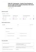 CHEM 210 - Biochemistry - Module 1 NEWEST 2026&sol;2027 ACTUAL EXAM COMPLETE QUESTIONS AND CORRECT DETAILED ANSWERS &lpar;VERIFIED ANSWERS&rpar; &vert;ALREADY GRADED A&plus;&vert;&vert;BRAND NEW&excl;&excl;