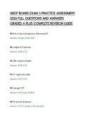 ABCP BOARD EXAM 3 PRACTICE ASSESSMENT&NewLine;2026 FULL QUESTIONS AND ANSWERS&NewLine;GRADED A PLUS COMPLETE REVISION GUIDE&NewLine;