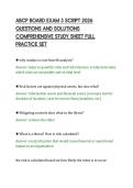 ABCP BOARD EXAM 3 SCRIPT 2026&NewLine;QUESTIONS AND SOLUTIONS&NewLine;COMPREHENSIVE STUDY SHEET FULL&NewLine;PRACTICE SET&NewLine;