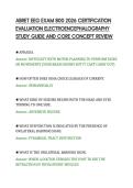 ABRET EEG EXAM 800 2026 CERTIFICATION&NewLine;EVALUATION ELECTROENCEPHALOGRAPHY&NewLine;STUDY GUIDE AND CORE CONCEPT REVIEW