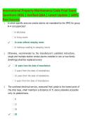 International Property Maintenance Code &lpar;IPMC&rpar; Final Exam 2026 &vert; Questions & Answers &vert; Comprehensive Study Guide