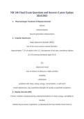 NR 546 Final Exam Study Guide&colon; Psychopharmacology & Treatment Plans&NewLine;&NewLine;