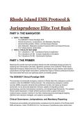 S-Tier Rhode Island EMS Protocol & Jurisprudence Elite Test Bank &lpar;2026&sol;2027&rpar; &vert; Detailed Rationales & Mentor Analysis