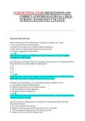 NUR 2513 Maternal Child Nursing Rasmussen College Final Exam Questions with Verified Answers