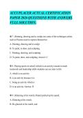 ACCUPLACER ACTUAL CERTIFICATION&NewLine;PAPER 2026 QUESTIONS WITH ANSWERS&NewLine;FULL SOLUTION&period;