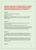 Medical-Surgical RN A Prophecy Relias Exam 2026&sol;2027 &ndash; Complete Questions with Verified Answers & Detailed Rationales &vert; Graded A&plus;