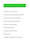 ACCUPLACER FINAL STUDY GUIDE 2026&NewLine;COMPLETE QUESTIONS AND ANSWERS&period;