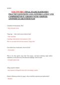 NUR 2755 Multidimensional Care IV&lpar;MDC 4&rpar;Rasmussen College Exam Questions with Verified Answers