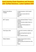 camrt practice Exam Questions and Answers&NewLine;with Verified Solutions &vert; Latest Updated 2026