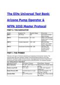 2026&sol;2027 Elite Universal Test Bank&colon; Arizona Pump Operator&comma; ADEQ Grade 1&sol;2 & NFPA 1010 Master Protocol