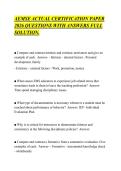 AEMSE ACTUAL CERTIFICATION PAPER&NewLine;2026 QUESTIONS WITH ANSWERS FULL&NewLine;SOLUTION&period;&NewLine;