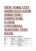2026&sol;2027 NYC DOB Elevator Director & Inspector S-Tier Test Bank &vert; ASME A17&period;1&comma; LL126 & Appendix K