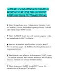 AEMT ADVANCED EMERGENCY MEDICAL&NewLine;TECHNICIAN REVIEW 2026 QUESTIONS&NewLine;WITH SOLUTIONS TESTED QUESTIONS&period;&NewLine;