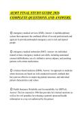AEMT FINAL STUDY GUIDE 2026&NewLine;COMPLETE QUESTIONS AND ANSWERS&period;&NewLine;
