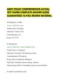 AEMT FISDAP COMPREHENSIVE ACTUAL&NewLine;TEST PAPER COMPLETE ANSWER GUIDE&NewLine;GUARANTEED TO PASS REVIEW MATERIAL&NewLine;