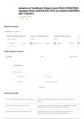 dynamics of healthcare Rutgers exam EXAM &lpar;2025&sol;2026&rpar; Updated&colon; EXAM QUESTIONS WITH ACCURATE ANSWERS &vert; GET IT RIGHT&excl;&excl;